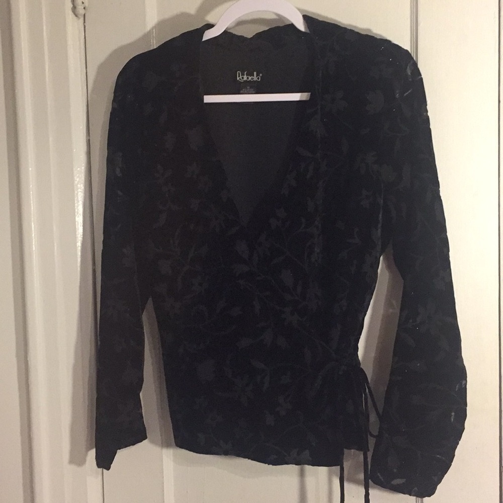 Rafaella Velvet cross tie Jacket